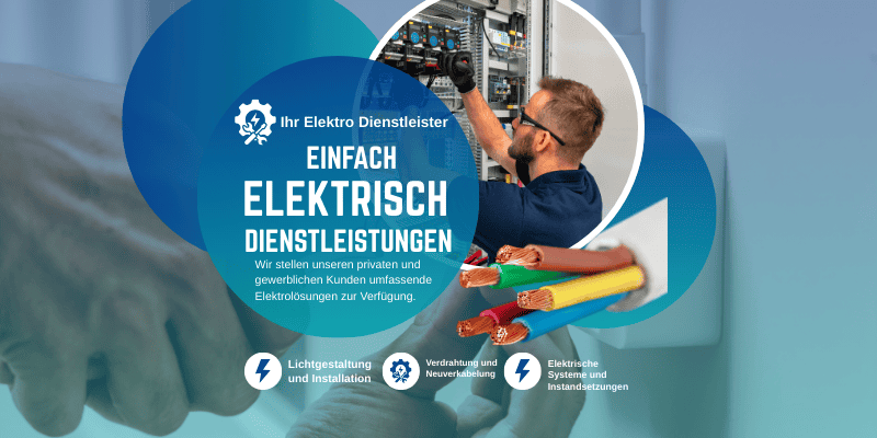 Elektroinstallateur bei der Arbeit