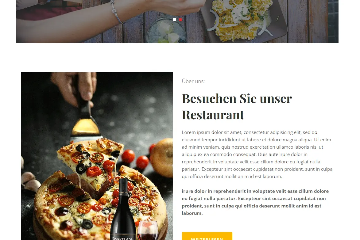 Webdesign f&uuml;r Restaurants